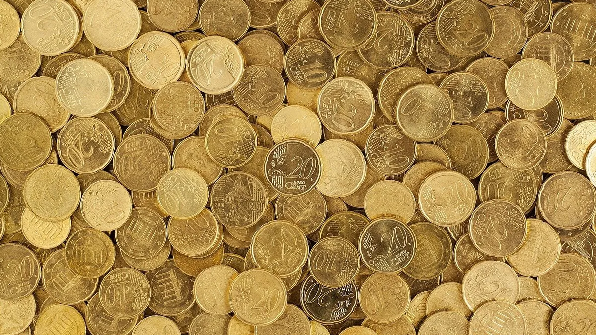 Σωρός κερμάτων ευρώ